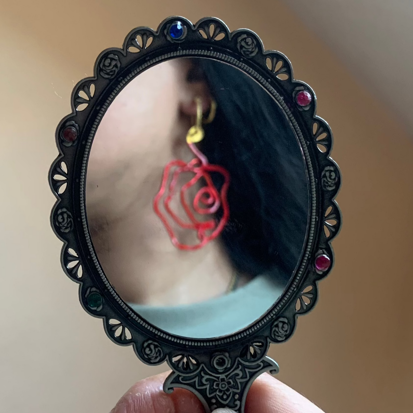 Rose earrings