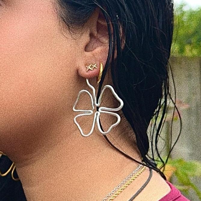 Four leaf clover earrings